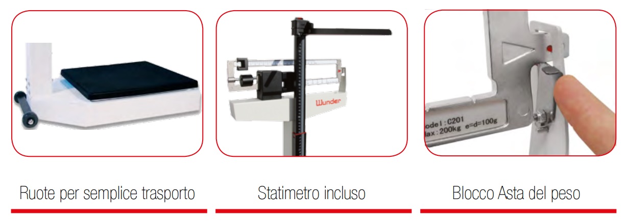 Bilancia pesapersone meccanica C201 Wunder