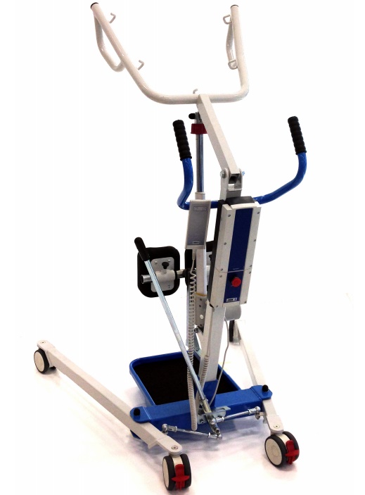 VERTICALIZZATORE ELETTRICO PER DISABILI - ATTUATORE LINAK CON IMBRACATURA DORSALE - PORTATA MASSIMA 180KG - Moretti Mod. Kompass Up