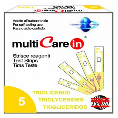 MULTICARE IN® STRISCE TRIGLICERIDI - 5 pz. + 1 chip