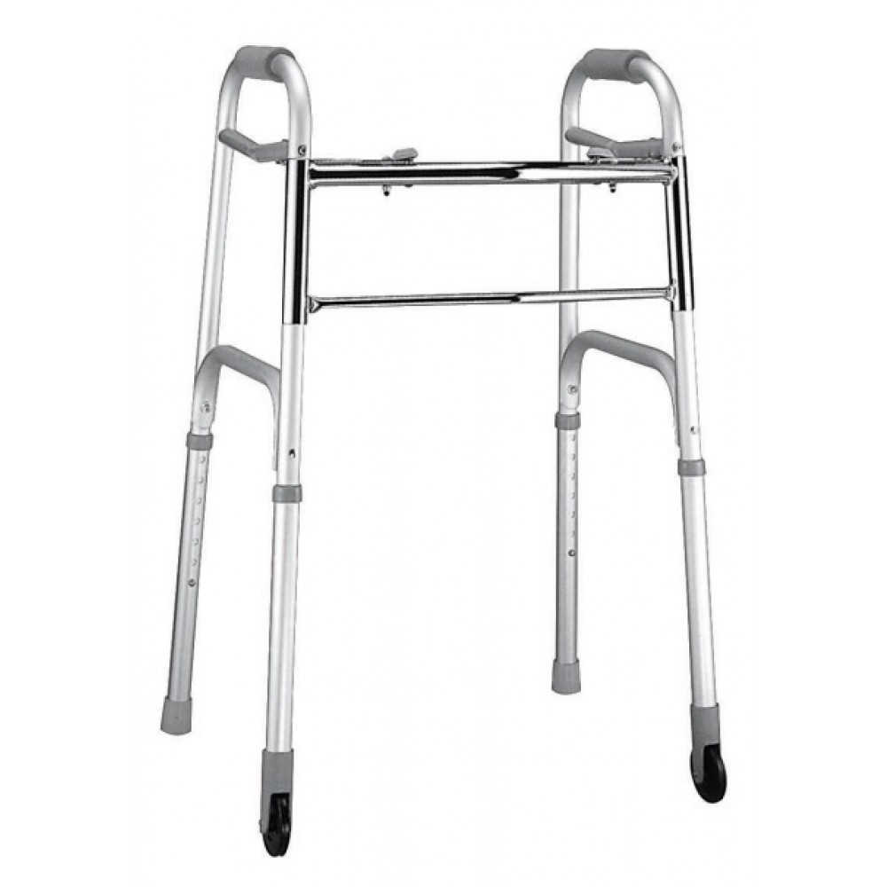 Girello per anziani e disabili a 2 ruote e 2 puntali - Mediland