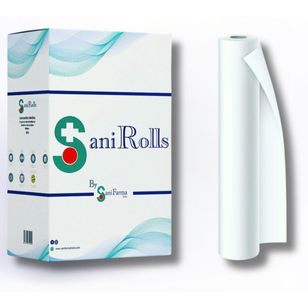 Cartone 6 rotoli lenzuolino medico per lettino in cellulosa Ro.ial