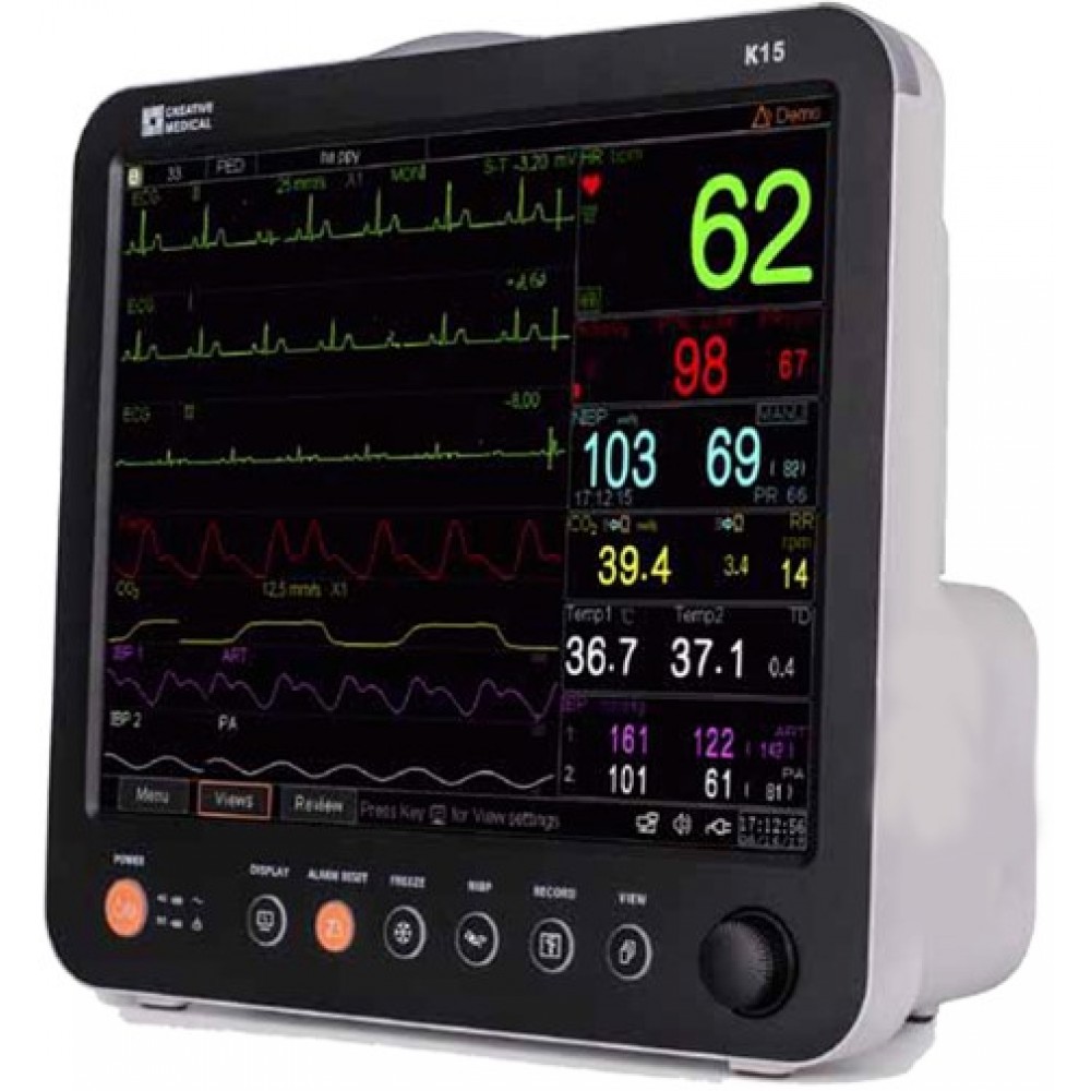 Monitor paziente multiparametrico portatile di Gima mod. K15 2IBP
