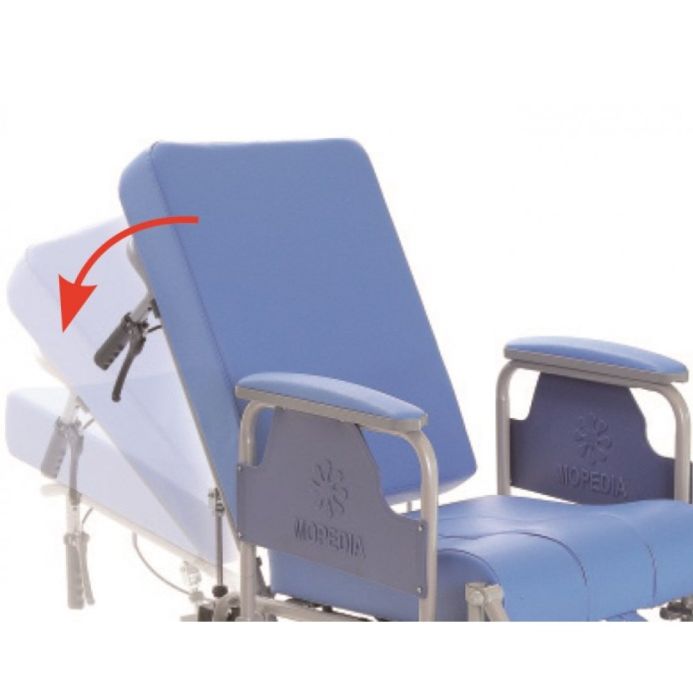 Sedia comoda per anziani - schienale reclinabile - Moretti RC250