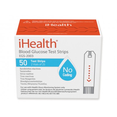 STRISCE GLICEMIA iHEALTH (per glucometro cod. 23510) - Conf. 50 pz.