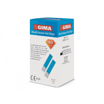 STRISCE GLUCOSIO per GLUCOMETRO GIMA - Conf. 50pz